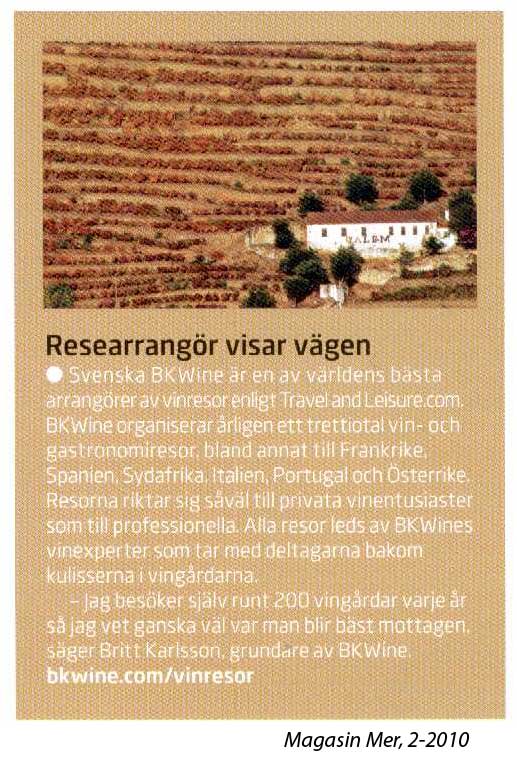 Magasin Mer 2-2010, notis BKWine