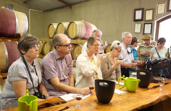 Vinprovning på Nitida i Sydafrika
