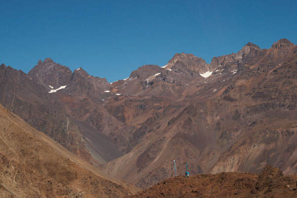 Andernas snöklädda toppar i Chile
