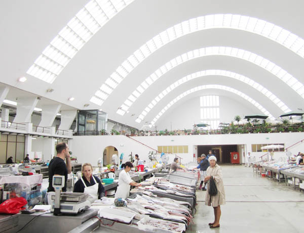 Fiskmarknaden i Matosinhos i Porto