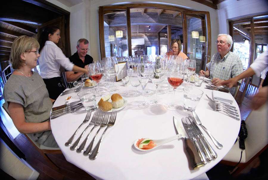 Lunch hos vinproducenten Zuccardi i Mendoza, Argentina