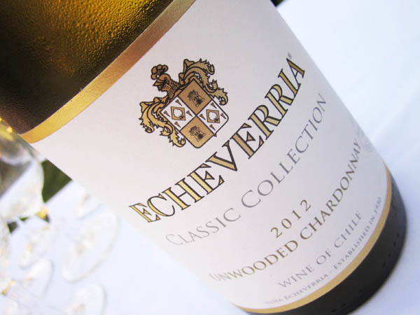 Echeverria Classic Collection Unwooded Chardonnay 2012