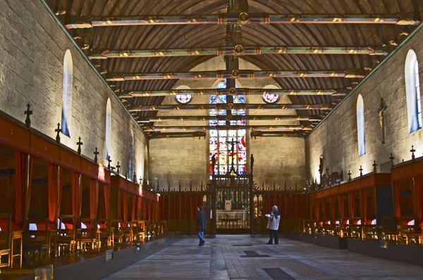 En av salarna på Hospices de Beaune Hotel Dieu