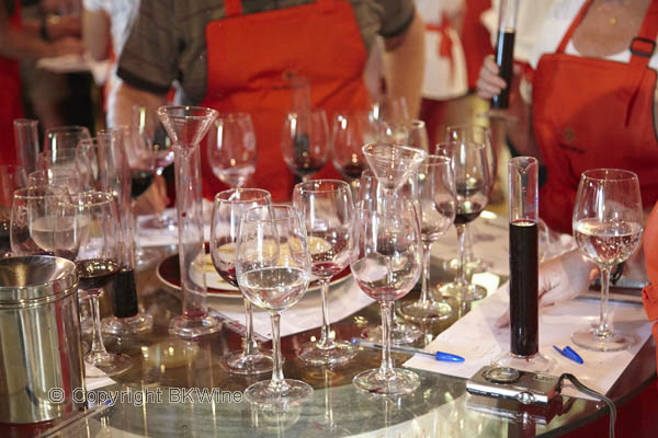 Blanda eget vin-workshop på en vingård