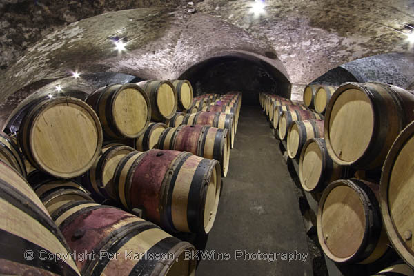 Vinkällaren hos Chanson i Beaune, Bourgogne