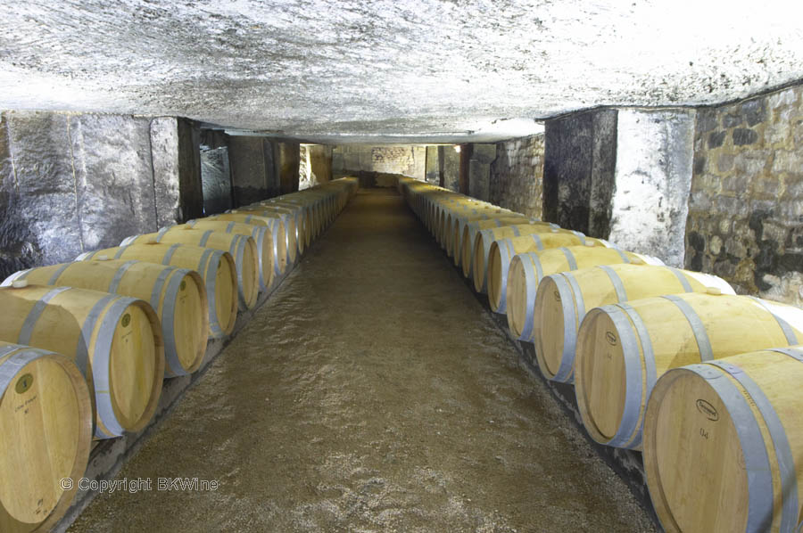 I vinkällaren hos Clos Fourtet i Saint Emilion, Bordeaux