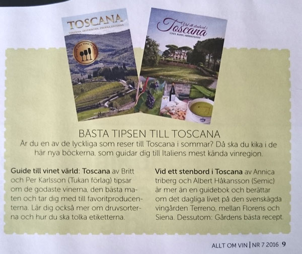 Toscan-boken i Allt om vin