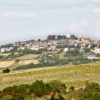 Vingårdar nedanför byn Sancerre, Loire