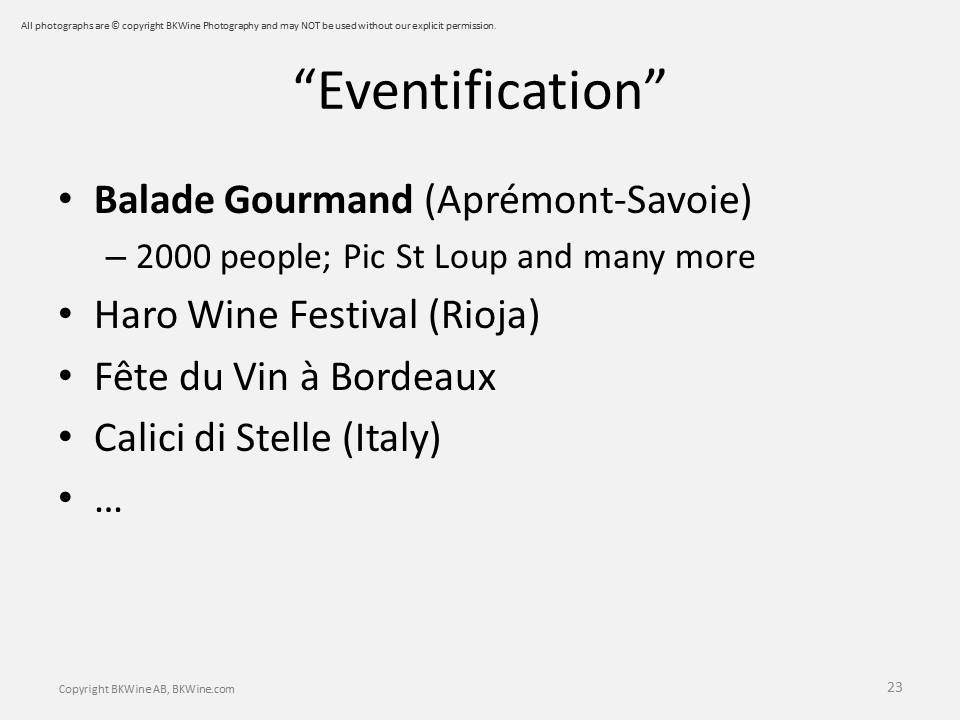 Exempel, Eventification-vinturism