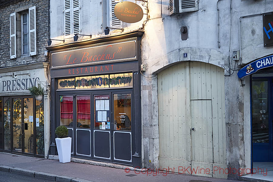 Restaurangen Le Bacchus i Beaune, Bourgogne