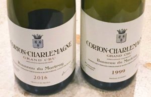 Corton Charlemagne Bonneau de Martray 2016 och 1999