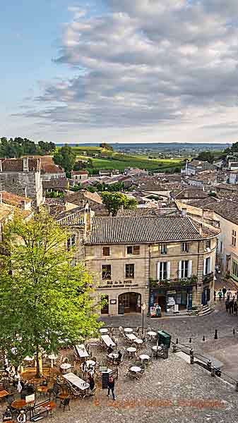 Den medeltida staden Saint Émilion