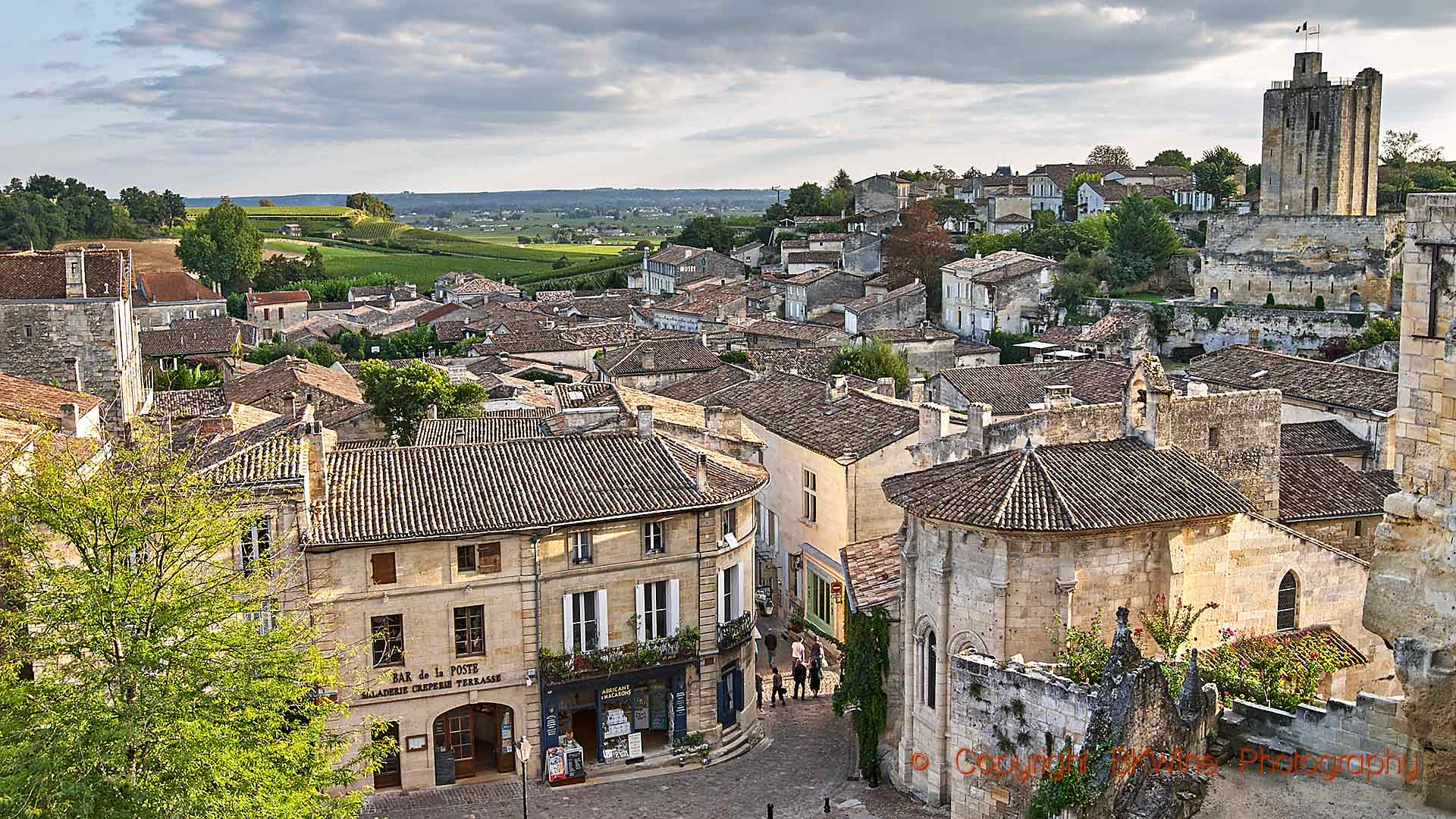 Den medeltida staden Saint Émilion