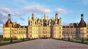 Det stora och pampiga slottet Chambord, det mäktigaste av Loiredalens palats