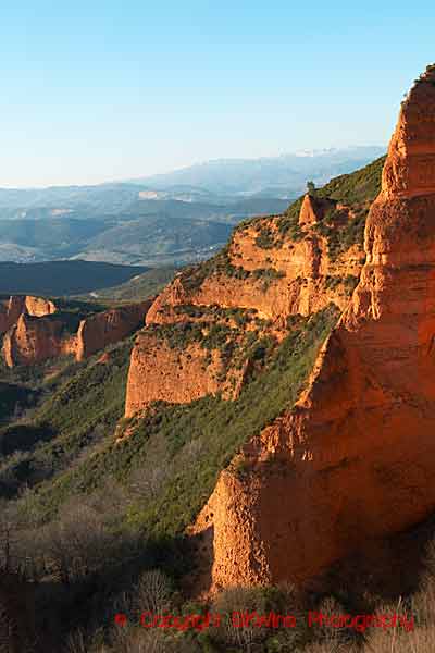 Det märkliga landskapet vid Las Medulas kommer sig av att det var en romersk guldgruva